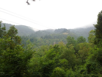 Ochtendnevel op weg naar de Passo Forcella