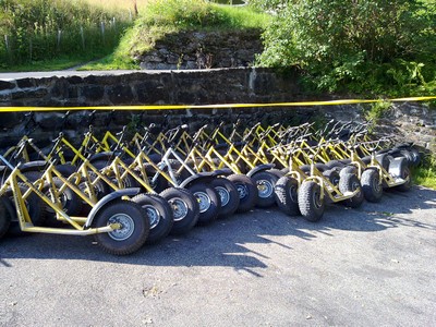 Met de bus omhoog en dan met de step weer omlaag