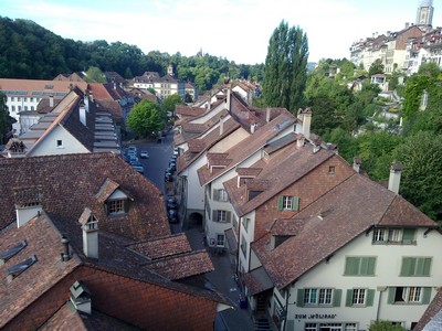 Bern vanaf de brug over de Aare
