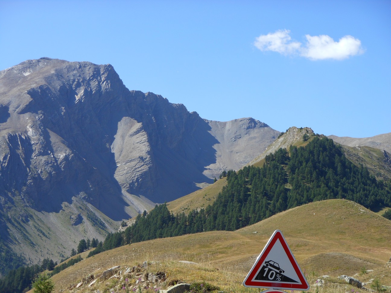 Uitzicht vanaf de col