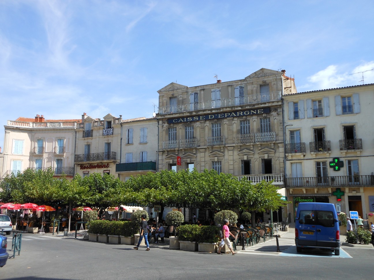 Een pleintje in Forcalquier