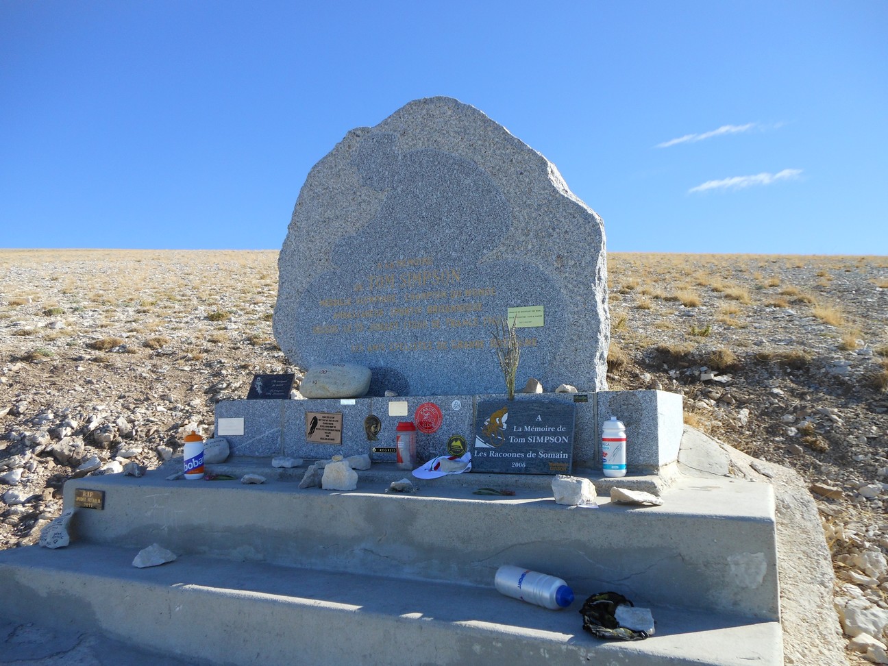 Het monument voor Tommy Simpson