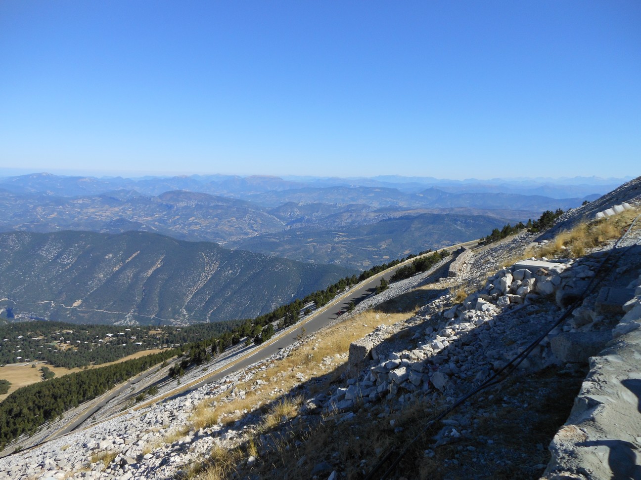 Langs de heling zigzag omlaag